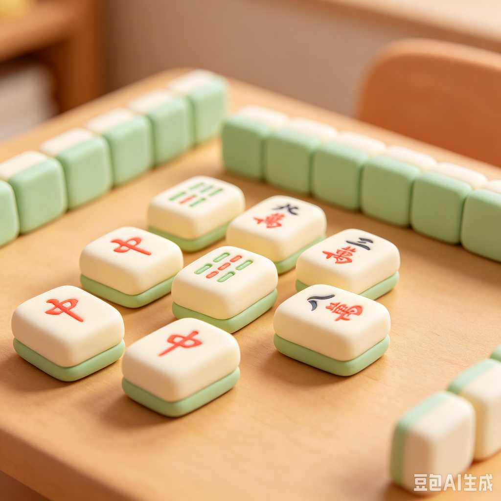 custom logo printed mahjong tiles