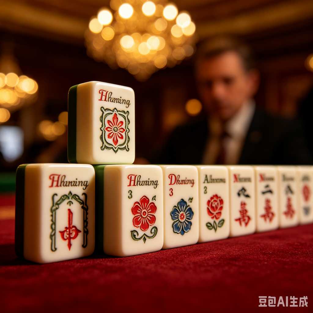 black crystal mahjong tiles
